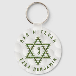 Golfthema Golfbar Mitzvah Sleutelhanger