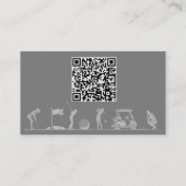 Golfthema Kaart - Dames Visitekaartje (Achterkant)