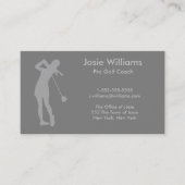 Golfthema Kaart - Dames Visitekaartje (Voorkant)