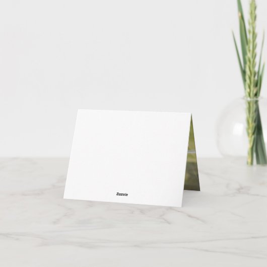 Golfthema met foto 90e verjaardag bedankkaart (Achterkant)