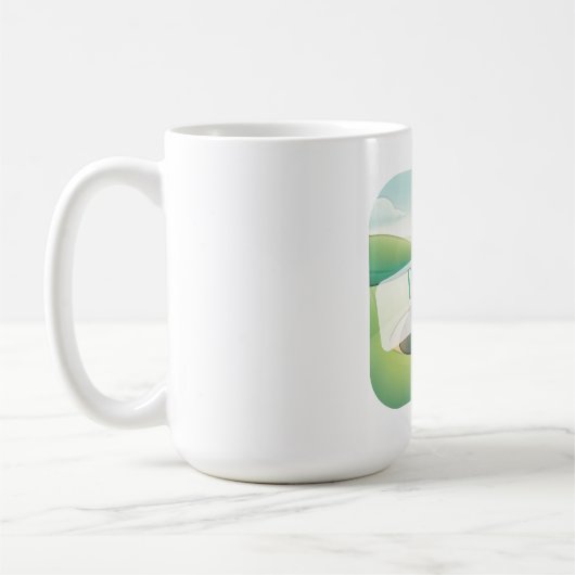 Golfthema Par-T-shirt Mok (Links)