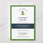 Golfthema pensioen PAR- T-SHIRT Kaart (Voorkant)