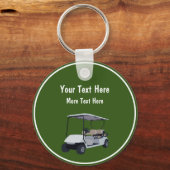 Golfthema Promotie-Sleutelhangers Golfauto-thema Sleutelhanger (Voorkant)