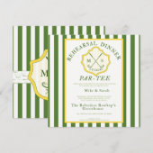 Golfthema uitnodigen - "Par-T-shirt" Kaart (Voorkant / Achterkant)