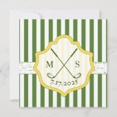 Golfthema uitnodigen - "Par-T-shirt" Kaart (Achterkant)