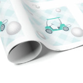 Golfthema verjaardagstbundel cadeaupapier (Rol Hoek)