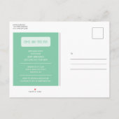 Golfthema verjaardagsuitnodiging Briefkaart (Achterkant)