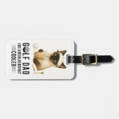 Golfthema voor Cat Lover op Vaderdag Bagagelabel (Voorkant horizontaal)