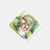 Golfthema voor Golfer's Wedding Party Servet (Hoek)