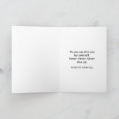 Golfthematisch wenskaart kaart (Binnen)