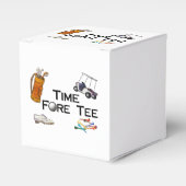 Golftijd voor T-shirt Bedankdoosjes (Voorkant Zijde)