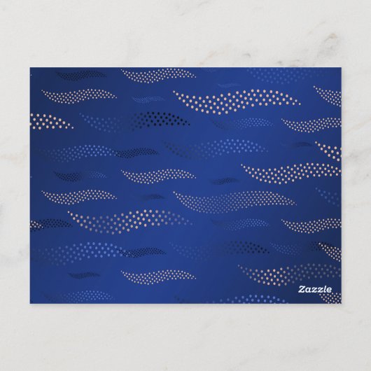 Golftijger (gestileerd patroon) 2 briefkaart (Achterkant)