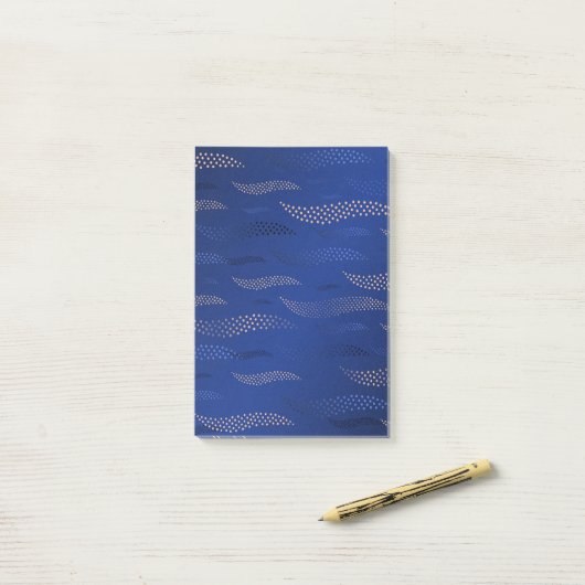 Golftijger (gestileerd patroon) 2 post-it® notes (Op bureau)