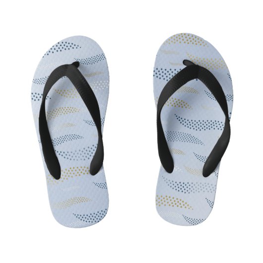 Golftijger (gestileerd patroon) 4 kinder teenslippers (Voetbed)