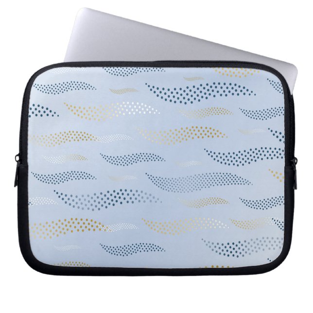 Golftijger (gestileerd patroon) 4 laptop sleeve (Voorkant)