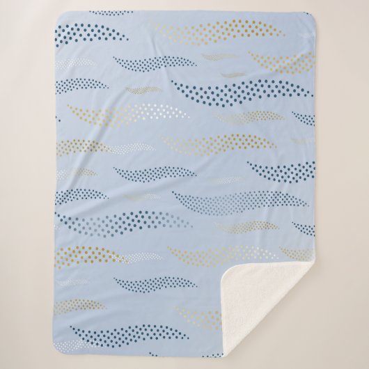 Golftijger (gestileerd patroon) 4 sherpa deken (Voorkant)