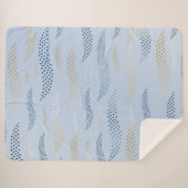 Golftijger (gestileerd patroon) 4 sherpa deken (Voorkant (horizontaal))