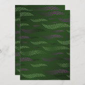 Golftijger (gestileerd patroon) 5 bedankkaart (Voorkant / Achterkant)