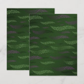 Golftijger (gestileerd patroon) 5 notitiekaartje (Voorkant / Achterkant)