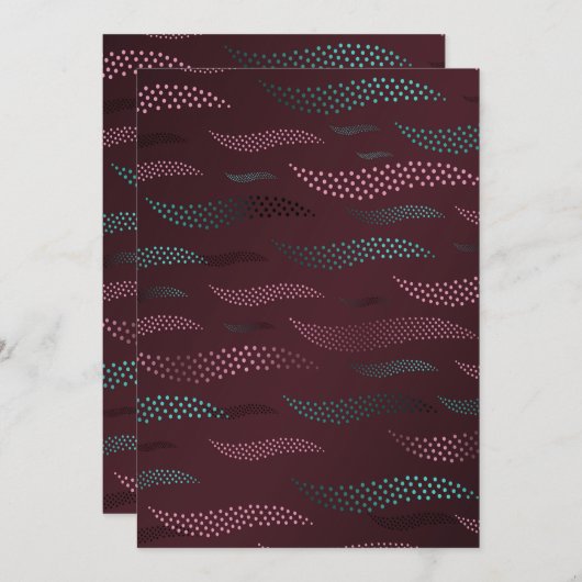 Golftijger (gestileerd patroon) 6 bedankkaart (Voorkant / Achterkant)