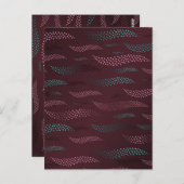 Golftijger (gestileerd patroon) 6 briefkaart (Voorkant / Achterkant)