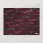 Golftijger (gestileerd patroon) 6 briefkaart (Achterkant)