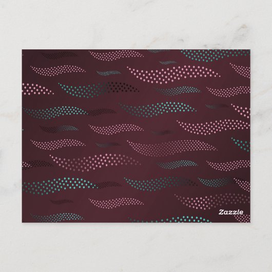 Golftijger (gestileerd patroon) 6 briefkaart (Achterkant)