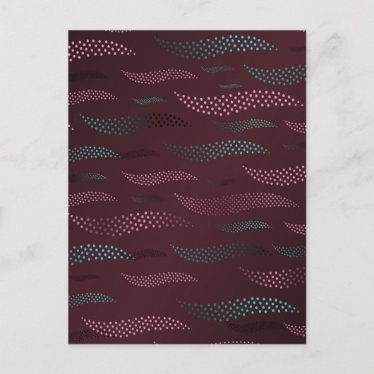 Golftijger (gestileerd patroon) 6 briefkaart (Voorkant)