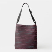 Golftijger (gestileerd patroon) 6 crossbody tas (Achterkant)
