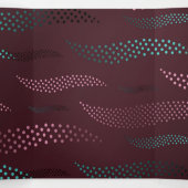 Golftijger (gestileerd patroon) 6 drieluik wenskaart (Binnenkant midden)