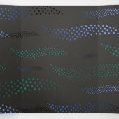 Golftijger (gestileerd patroon) 7 drieluik wenskaart (Binnenkant midden)