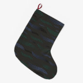 Golftijger (gestileerd patroon) 7 grote kerstsok (Voorkant (Hangend))