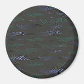 Golftijger (gestileerd patroon) 7 magneet (Voorkant)