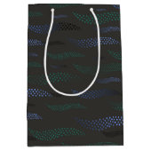 Golftijger (gestileerd patroon) 7 medium cadeauzakje (Voorkant)