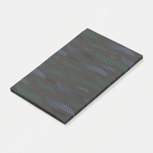 Golftijger (gestileerd patroon) 7 post-it® notes (Schuin)
