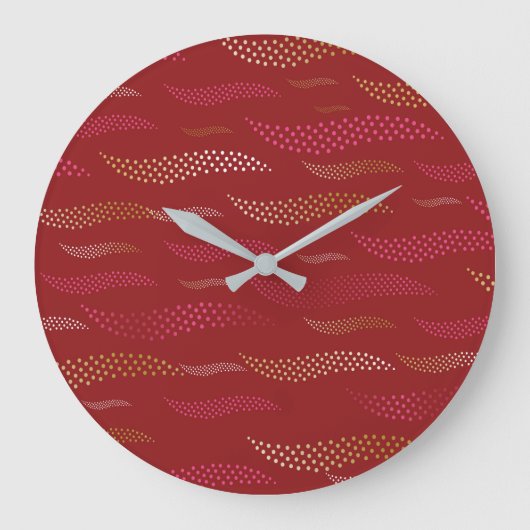 Golftijger (gestileerd patroon) 8 grote klok (Voorkant)