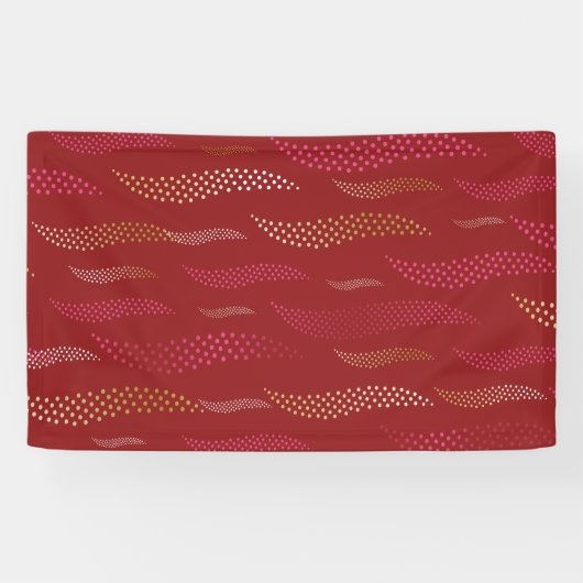 Golftijger (gestileerd patroon) 8 spandoek (Horizontaal)