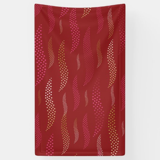 Golftijger (gestileerd patroon) 8 spandoek (Verticaal)