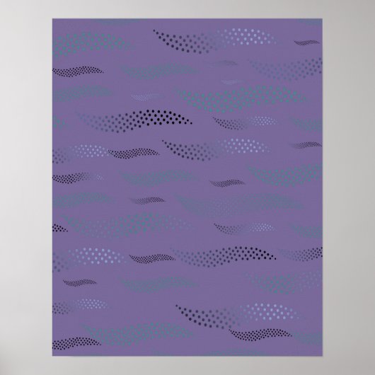 Golftijger (gestileerd patroon) 9 poster (Voorkant)