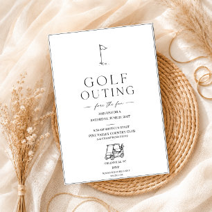 Golftoernooi Bedrijfs Golf Minimaal Elegant Kaart