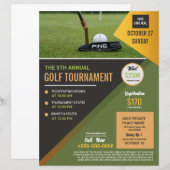 Golftoernooi Flyer Sjabloon (Voorkant / Achterkant)