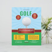 Golftoernooi Flyer Sjabloon (Staand voorkant)