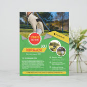 Golftoernooi Flyer Sjabloon (Staand voorkant)