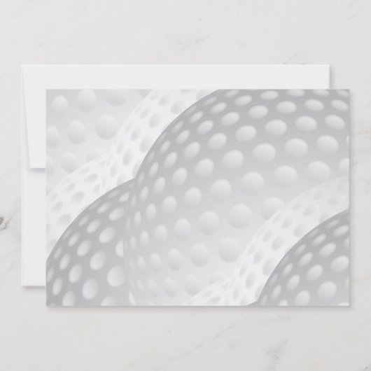 GOLFTOERNOOI LOW SCORE GOLFER AWARD KAART (Achterkant)