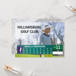 GOLFTOERNOOI LOW SCORE GOLFER AWARD KAART