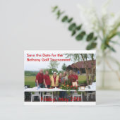 Golftoernooi Save the Date Briefkaart (Staand voorkant)