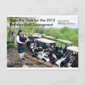 Golftoernooi Save the Date Briefkaart (Voorkant)