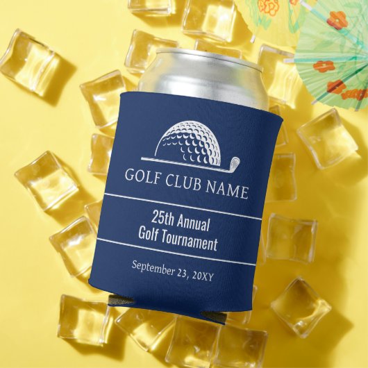 Golftoernooi Uitje Aangepast Blauw Blikjeskoeler (Insitu Zomer)