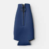 Golftoernooi Uitje Blauw Aangepaste Tekst Flesjeskoeler (Achterkant)