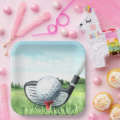 Golftoernooien Party Papieren Borden Papieren Bordje (Feest)